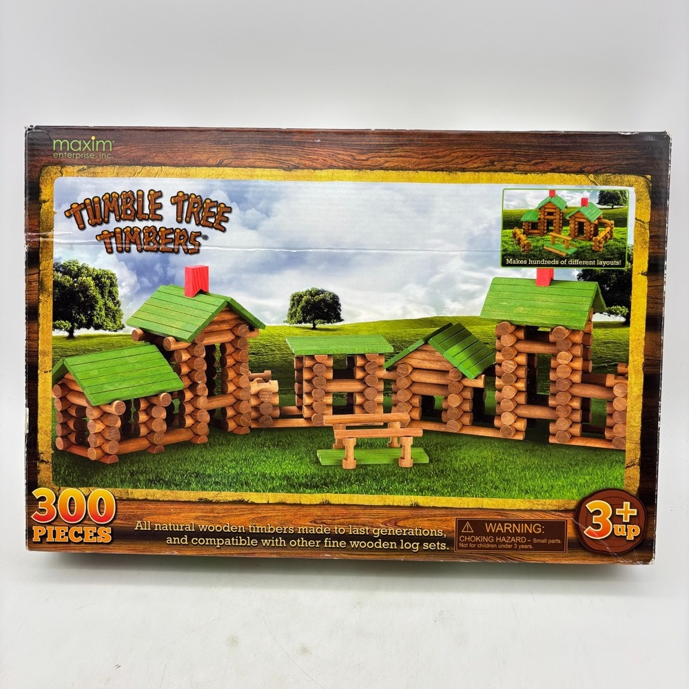Tumble Tree Timbers Building Set 300 Pieces COMPLETE Maxim Enterprises 2021